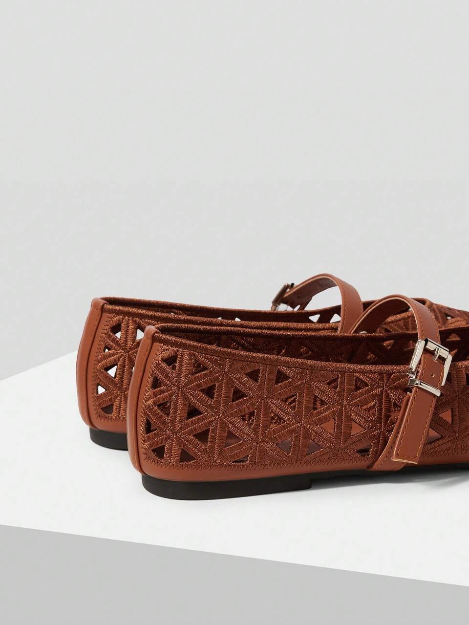 MOTF WOMEN'S HOLLOW WOVEN MARY JANE FLATS, BUCKLE BREATHABLE MESH SHOES, SUMMER DAILY CASUAL WALKING WOMEN'S SHOES FALL SHOES