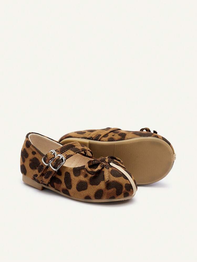 Cozy Pixies Sepatu Flat Bayi yang Modis, Serbaguna, Kasual, Gaya Pastoral, Lucu, Cokelat, Pita, Musim Semi dan Gugur, Motif Leopard, Pesta, Elegan, Menyenangkan, dan Imut - Coklat - View 8