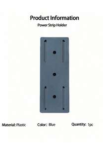 1PC Wall-Mounted Router Socket Holder - Non-Perforated Plastic Cable Organizer For Data/Wire Storage - Multicolor - View 14
