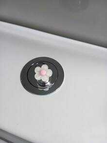 3-1 件花卉卡通马桶冲水手柄、花形马桶冲水按钮、马桶水箱按钮、花形马桶按压器、马桶冲水按钮推杆工具、创意花朵抽屉柜拉手 - 轻松按压，时尚浴室配件，优雅触感，适合长钉设计 - 彩色 - 查看 2