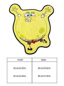 SpongeBob SquarePants | Joivida 1件地毯－授權卡通地墊，柔軟長毛家居裝飾 - 1PC - 查看 3