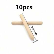 10-32 piezas de instrumentos de percusión de madera clásicos, palos de ritmo de madera dura natural de 8 pulgadas, instrumentos musicales, instrumentos musicales, Otamatone, fundas de silicona para dedos, palos de aplauso - Multicolor - Ver 15