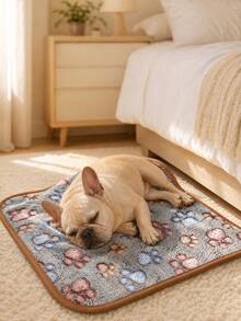 3 PiecesThick Pet Blankets With Paw Prints - Made Of Soft Plush Fabric, Machine Washable, Suitable For All Dog Breeds, Cozy And Warm, Ideal For Medium, Large And Small Dogs, Pet Supplies. | Fun Animal Patterns - Multicolor - View 6