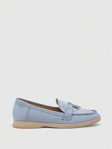 CUCCOO BIZCHIC Elegant And Generous, Casual Workplace, Commuting Temperament, Women's Flat Shoes, Fashionable And Versatile Dating, Workplace Wear - Blue,, - View 3