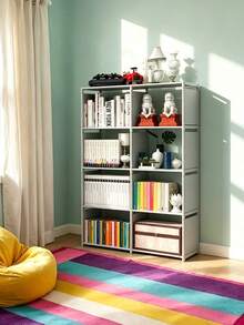 1pc Portable Wardrobe, Space-Saving Multi-Functional Modular Closet, Suitable For Home, Office, Dorm, Bedroom, Living Room, Study, Christmas Gift - Multicolor - View 6
