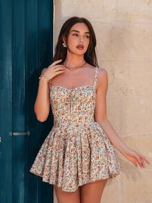 Bris Aura Sundress;Summer Court Style Floral Ruffle Dress Ballet-Inspired Dress,Summer Dresses For Women Party Elegant - Multicolor - View 5