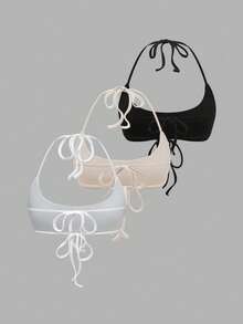 EgrlEra 女士简约纯色露脐吊带背心，夏季 - 彩色 - 查看 2