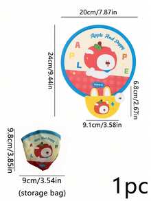 Zazumi 1PC/2PCS Cute Cartoon-Patterned Portable Mini Fan, Foldable And Easy To Store, Perfect For Summer Outdoor Cooling. Mini Pocket Fan. - multicolor - View 15