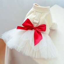 PETSIN 1pc Pet Princess Style Dress, Cat And Dog Clothing, Bow Decoration For Small Dog Clothing - Multicolor - View 24