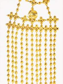 Opalesca Fashion Triangular Fringed Ladies Ear Hanging - Gold - View 6