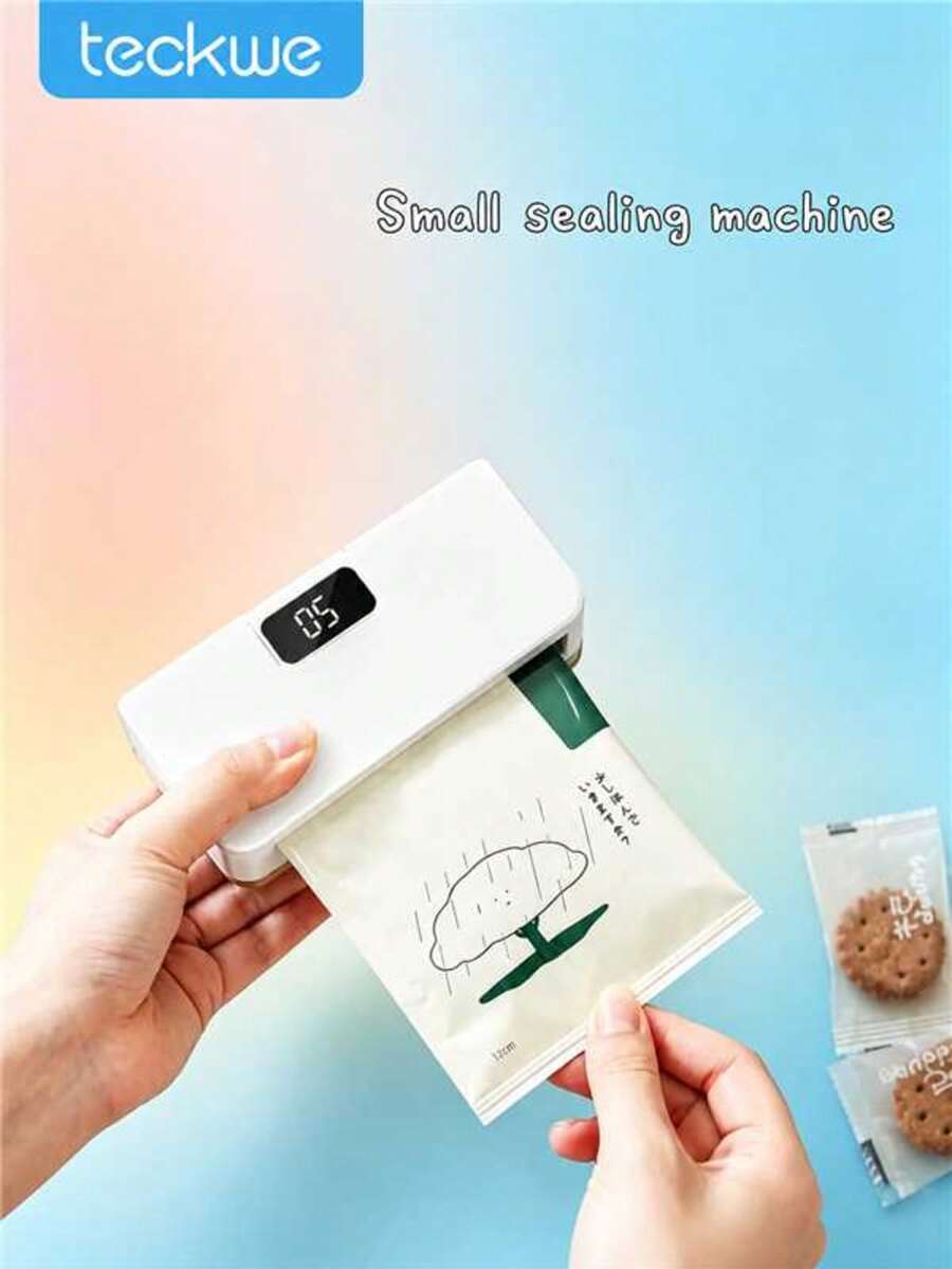 Teckwe Penyegel Makanan Portabel, Dapur & Luar Ruangan, Baterai Terintegrasi 1300mAh - MultiWarna - View 1
