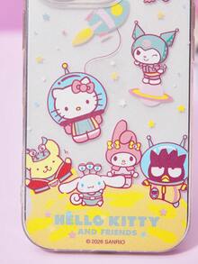 HELLO KITTY AND FRIENDS | Joivida Hello & Friends Space Clear Phone Case, Cute Cartoon Astronaut Print, Transparent Shockproof Cover, Anti-Fingerprint And Lightweight Design For Daily Protection, Compatible With 11-17 Series - Multicolor - View 2