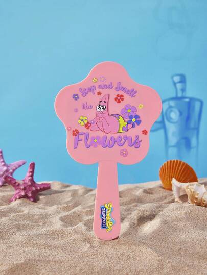 SpongeBob SquarePants | Joivida 1 pieza Espejo de mano con patrón de dibujos animados Espejo de baño