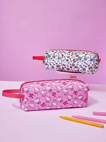 HELLO KITTY AND FRIENDS | Joivida Collaboration 1入 時尚便攜迷你化妝包，可愛卡通印花，輕量化妝品收納盒，適合女性與女孩，亦可作為筆袋收納筆，適合日常使用、旅行、居家、開學，多功能旅行必備女士配件 - 彩色 - 查看 1