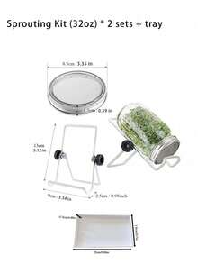 Reusable Stainless Steel Cover With A Bracket And Drainage Channel, Suitable For 86-Millimeter Wide-Mouth Mason Jars, Used For Planting Organic Alfalfa, Broccoli And Mung Bean Seeds. - Mason Jar - View 8