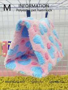 1 buah Sarang Burung Hammock Segitiga Bermotif Hati yang Lembut & Nyaman, Cocok untuk Burung Cockatiel, Parrotlet & Burung Beo Kecil-Sedang Lainnya untuk Tidur, Beristirahat, dan Bermain. Tersedia Berbagai Ukuran & Warna, Kait Logam yang Dapat Dilepas untuk Dibersihkan, Cocok untuk Musim Gugur & Musim Dingin - MultiWarna - View 23