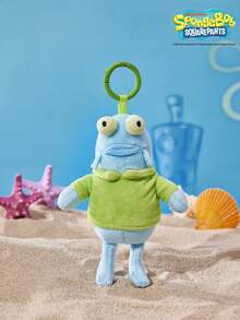 SpongeBob SquarePants | POKOJA LAND 1個 X POKOJA LAND 3D 絨毛吊飾鑰匙圈，藍綠配色魚形，可愛且鮮豔設計，可掛在包包、鑰匙、書包上，生日或週年紀念的可愛禮物 - 藍色 - 查看 9
