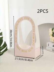 2/6/8Pcs Foldable Paper Flower Baskets, Handheld Wedding Bouquet Gift Bags Floral Arrangement Packaging Baskets - multicolor - View 14