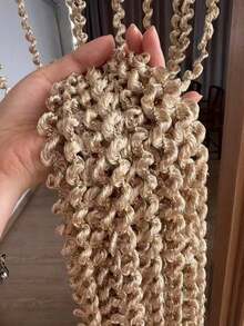1 rèm macrame xoắn trang trí, vách ngăn trang trí cho phòng khách, phòng ngủ, nhà bếp - 1PC - Xem 7