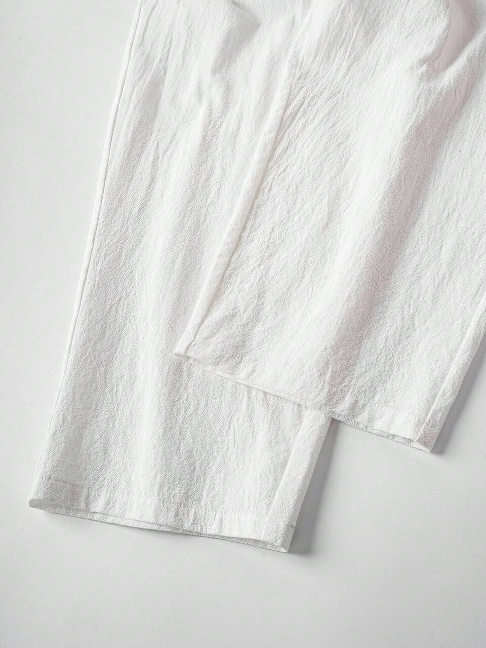 Women's Solid Color Minimalist Basic Casual Pants Linen European Summer Clothes Fall Everyday Home White