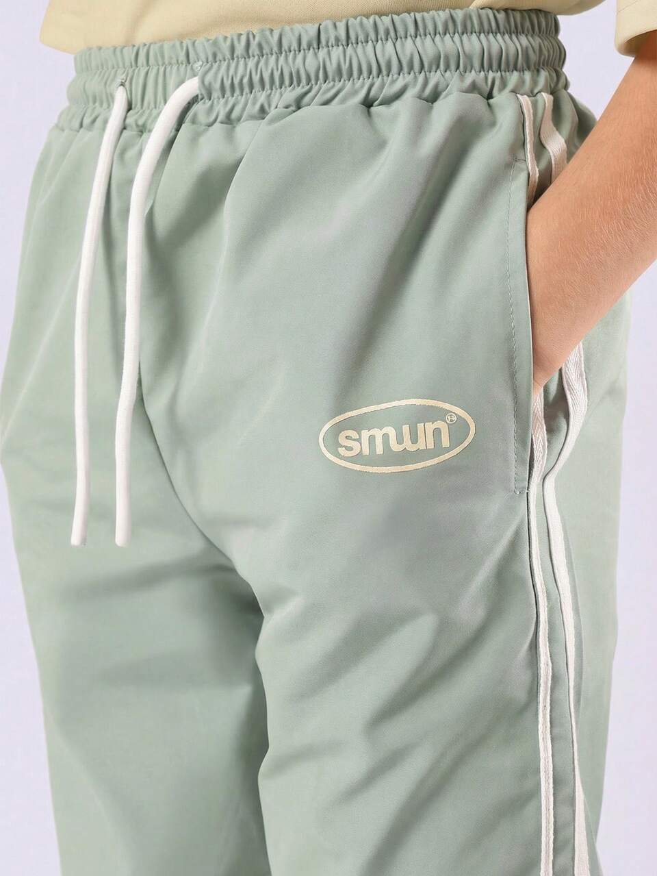 Oversized Tween Boys Casual Coordinated T-Shirt And Trackpant Set With Logo Print Everyday Wear