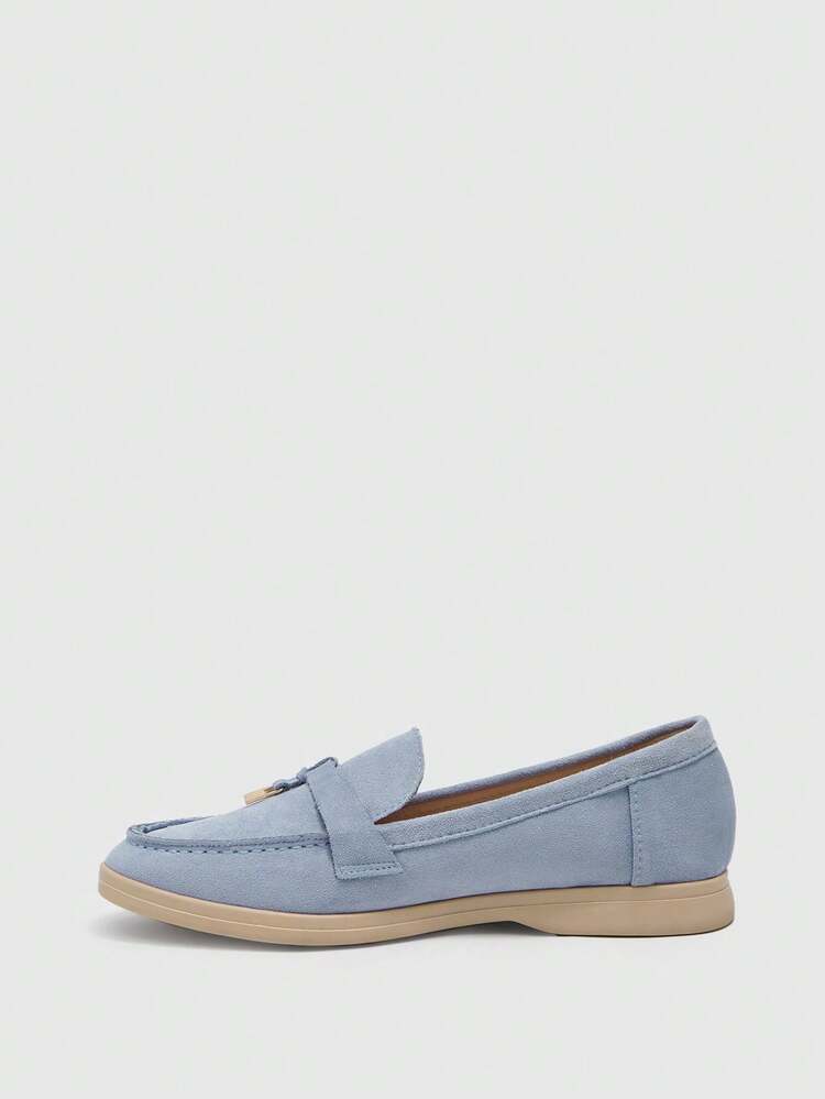 CUCCOO BIZCHIC Elegant And Generous, Casual Workplace, Commuting Temperament, Women's Flat Shoes, Fashionable And Versatile Dating, Workplace Wear - Blue,, - View 5
