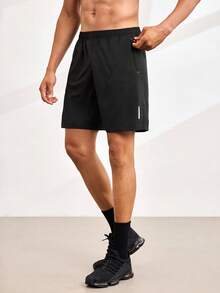 Driftmere Men's Loose Fit Athletic Shorts, Suitable For Sports, Fitness, Running, Gym Wear Black Summer - Black - View 2