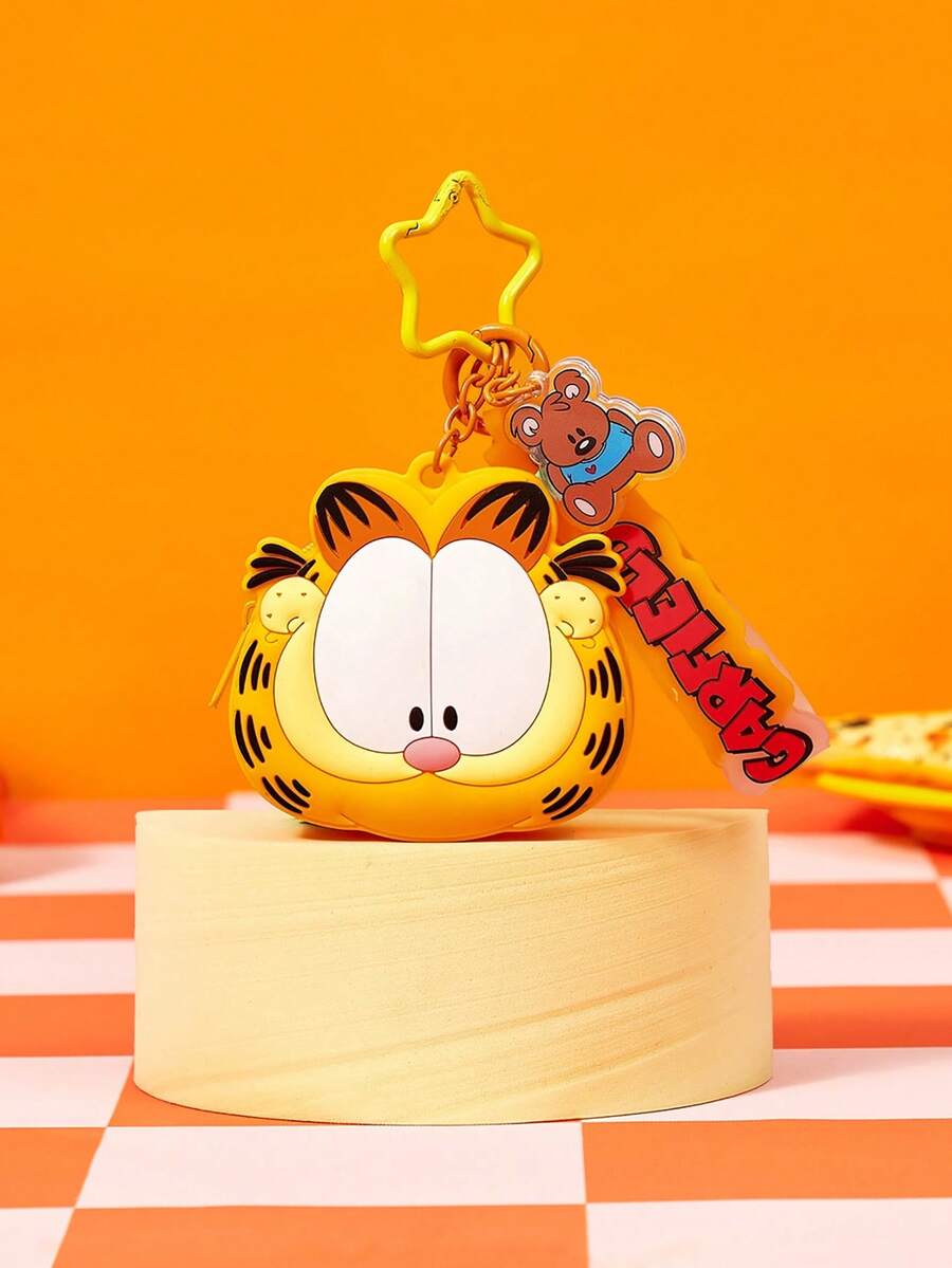 GARFIELD | POKOJA LAND 1pc Mini Coin Purse, Cute Style, PVC Material, Compact Portable Size, Spacious Interior, Great For Small Essentials Carry, For Women, Perfect Daily Item, Versatile And Fun Daily - one size fits all - View 1