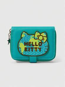 HELLO KITTY AND FRIENDS | SHEIN Dompet Penyimpanan Uang Receh Portabel Bergaya Hijau - Hijau - View 1