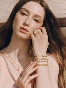 Opalesca Fashion Light Luxury Bracelet - Yellow Gold - View 7
