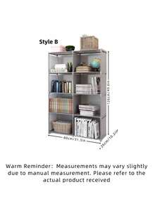 1pc Portable Wardrobe, Space-Saving Multi-Functional Modular Closet, Suitable For Home, Office, Dorm, Bedroom, Living Room, Study, Christmas Gift - Multicolor - View 5
