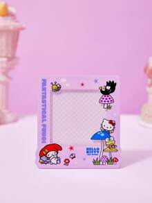 HELLO KITTY AND FRIENDS | Joivida 1pc Cartoon Pattern Acrylic Magnetic Photo Frame Display Stand, Fits Mini 3-Inch Photos, Upright Design. Available In Two Cute Border Colors: Purple And Pink. Minimalist And Creative. Great For Party, Birthday, Holiday Gifts, Or Home And Desk D Ration. Magnets Not Included - one-size - View 10