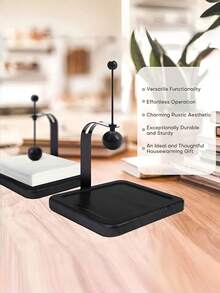 1 Peça Suporte de Guardanapo em Formato de L Pesado e Resistente Preto Antiderrapante Estável e Firme Base Antiderrapante para Mesa de Cozinha Café Escritório Decoração Doméstica Restaurante Estilo Rústico Fazenda Organizador Moderno - Multicolorido - Visão 5