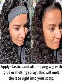4 piezas de bandas elásticas ajustables para peluca, tejido de poliéster no textil, bandas para fijar el borde, correas para fundir el encaje frontal, compatible con tipo de cabello normal, accesorio para asegurar la peluca - Multicolor - Ver 7