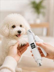PETSIN مقص أظافر الحيوانات الأليفة 2 في 1، مبرد أظافر الكلب الكهربائي، 2 مصباح LED، قابل للشحن عبر USB، مناسب للكلاب والقطط الكبيرة والمتوسطة الحجم، حل تقليم الأظافر، مقص قابل للشحن عبر USB، مبرد أظافر الحيوانات الأليفة، هدية مناسبة ل- 150 عطلة حول العالم 200mAh - متعدد الألوان - مشاهدة 2