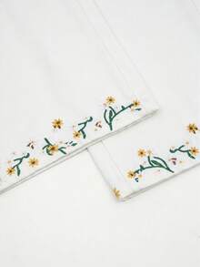 GlowEve 女款夏季花卉刺繡牛仔褲 - 白色 - 查看 8