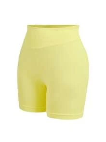Velisys Velisys 2pcs Women's High Waist Seamless Compression Shorts, Butt Lifting Workout Yoga Running Fitness 3/4 Shorts - Multicolor - View 11