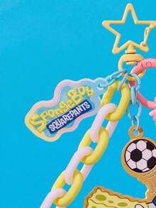 SpongeBob SquarePants | POKOJA LAND 1個系列卡通鑰匙圈，輕巧精緻，可愛吸睛。提供兩種款式（/派屈克）。可用作包包吊飾、行李吊牌或汽車鑰匙圈，適合日常通勤與旅行。也是送給朋友、閨蜜或自己在生日、情人節、聖誕節及其他節日的理想小禮物 - 彩色 - 查看 4