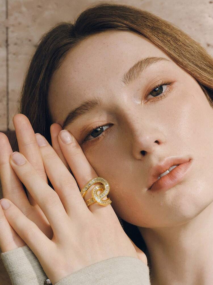 Opalesca Anillo de pista envuelto - Dorado - Añade 7