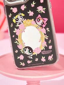 THE POWERPUFF GIRLS X Joivida 1Pc Dual-In-1 Film Phone Case Of An Anime Character - Multicolor - View 4