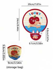 Zazumi 1PC/2PCS Cute Cartoon-Patterned Portable Mini Fan, Foldable And Easy To Store, Perfect For Summer Outdoor Cooling. Mini Pocket Fan. - multicolor - View 9