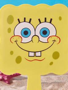 SpongeBob SquarePants | Joivida 1個卡通手持鏡，便攜式方形設計附手柄，高清晰度反射，適合化妝補妝、浴室、梳妝台、臥室、旅行，是送給女性、女孩、家人和朋友的有趣生日或聖誕禮物 - 均碼 - 查看 3