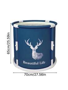 1Pc Portable Foldable Adult Bathtub, Hot And Cold Bath, Suitable For Both Indoor And Outdoor, Free-Standing Insulated Bathtub, Shower Bathtub, Bathroom Accessories, Bathroom Tools - Multicolor - View 10