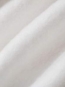 DAZY 女款彈性抽繩腰寬腿短褲 - 白色 - 查看 9