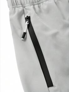 Manfinity Homme Conjunto de 3 piezas para hombre, pantalones cortos minimalistas de verano con cordón y bolsillos - Multicolor - Ver 5