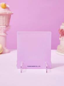 HELLO KITTY AND FRIENDS | Joivida 1pc Cartoon Pattern Acrylic Magnetic Photo Frame Display Stand, Fits Mini 3-Inch Photos, Upright Design. Available In Two Cute Border Colors: Purple And Pink. Minimalist And Creative. Great For Party, Birthday, Holiday Gifts, Or Home And Desk D Ration. Magnets Not Included - one-size - View 14