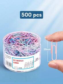 Paper Clips, Loose Bookmarks, Plastic Packaging, Colored Paper Clips, Adhesive Packaging, Return Needles, Office Supplies - Multicolor - View 14
