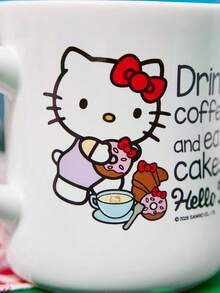 HELLO KITTY AND FRIENDS | Joivida 「咖啡永遠是個好主意」– 16盎司白色陶瓷馬克杯，適合居家、辦公室或露營使用，適合咖啡、茶和熱可可，可洗碗機清洗，生日或情人節的可愛禮物 - A.白色 - 查看 6