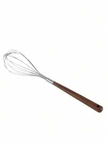 Stainless Steel Egg Whisk And Hand Mixer With Wooden Handle - Durable Metal Design, Suitable For Baking And Cooking, Perfect For Whipping And Mixing Ingredients, Manual Egg Whisk | Hand Mixer | Durable And Strong - Multicolor - View 13