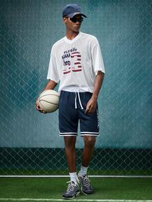 EVRINFINITE High Performance Basketball Shorts, Sports & Casual, Breathable Fabric Spring Fall - Navy Blue - View 10